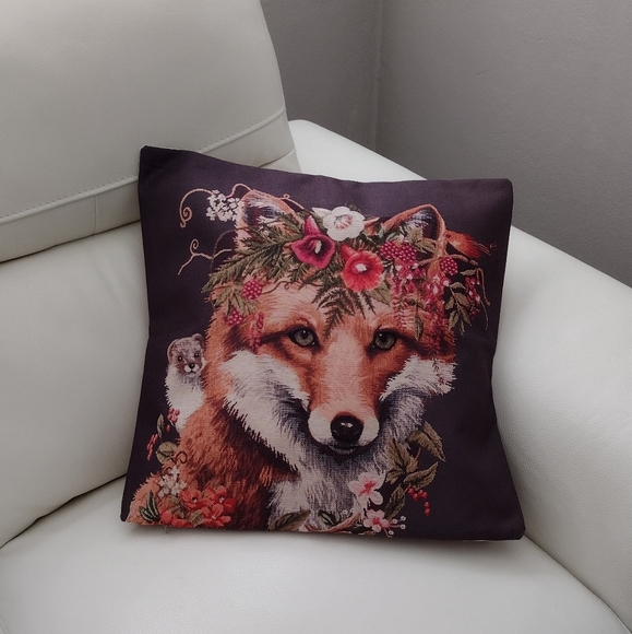 New Fall Fox Farm House Cushion Cover - Picture 5 of 7